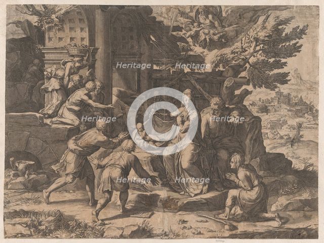 The Adoration of the Shepherds, 1569., 1569. Creator: Cornelis Cort.