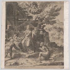 The Adoration of the Shepherds, 1569. Creator: Cornelis Cort