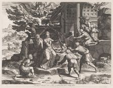 The Adoration of the Shepherds, 1569. Creator: Cornelis Cort
