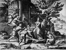 The Adoration of the Shepherds, 1569. Creator: Cornelis Cort