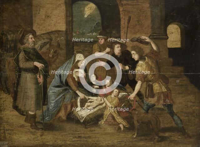 The Adoration of the Shepherds, 1580-1699. Creator: Unknown.