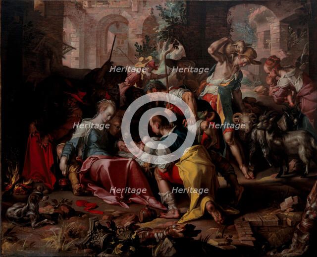 The Adoration of the Shepherds, 1598. Artist: Wtewael, Joachim (1566-1638)