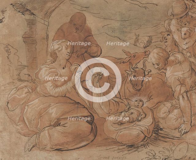 The Adoration of the Shepherds, 1599. Creator: Gerrit Pietersz Sweelink.