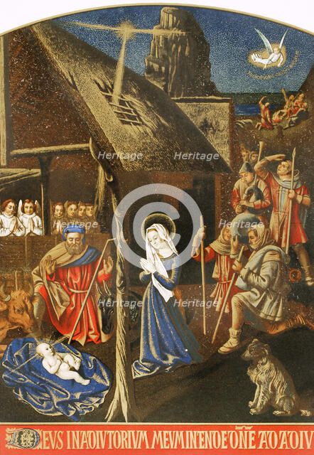 The Adoration of the Shepherds, 15th century, (1877).  Creator: Unknown.