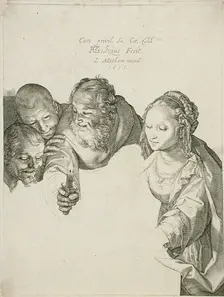 The Adoration of the Shepherds, 1615. Creator: Hendrik Goltzius