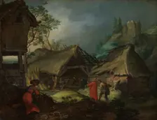 The Adoration of the Shepherds, 1628. Creator: Abraham Bloemaert