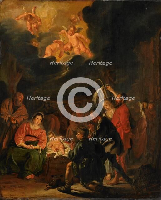 The Adoration of the Shepherds, 1645. Creator: Pieter Codde.