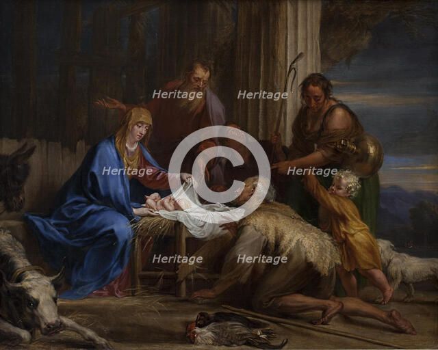 The Adoration of the Shepherds, 1650-1659. Creator: Jan Boeckhorst.