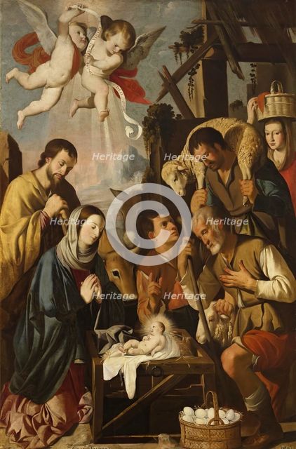 The Adoration of the Shepherds, 1651. Creator: Mateo Gilarte.