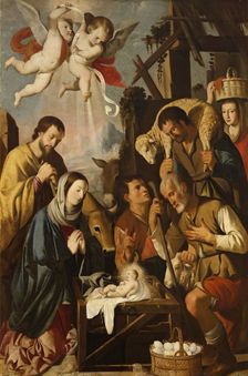 The Adoration of the Shepherds, 1651. Creator: Mateo Gilarte