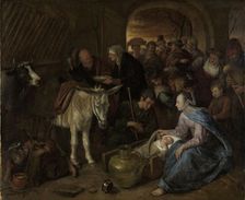 The adoration of the shepherds, 1660-1679. Creator: Jan Steen
