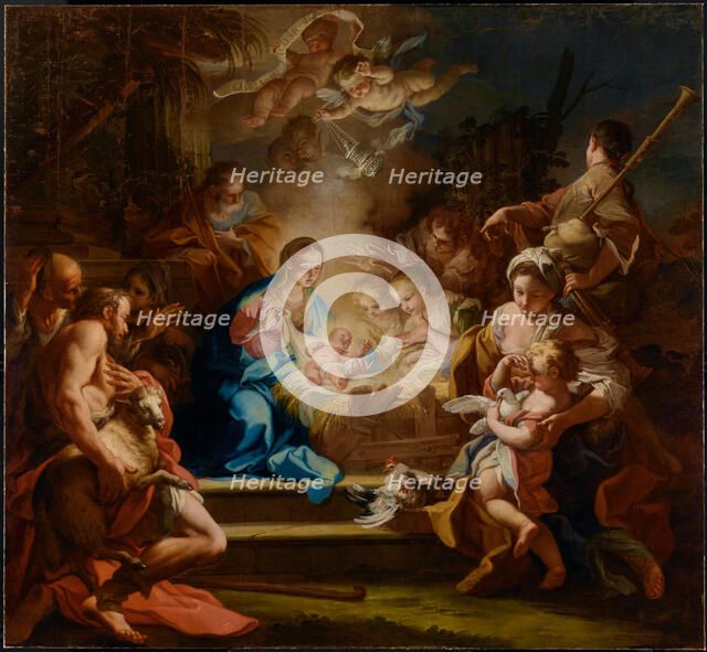 The Adoration of the Shepherds, 1720. Creator: Sebastiano Conca.