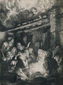 The Adoration of the Shepherds 1922. Creator: Alphonse Legros