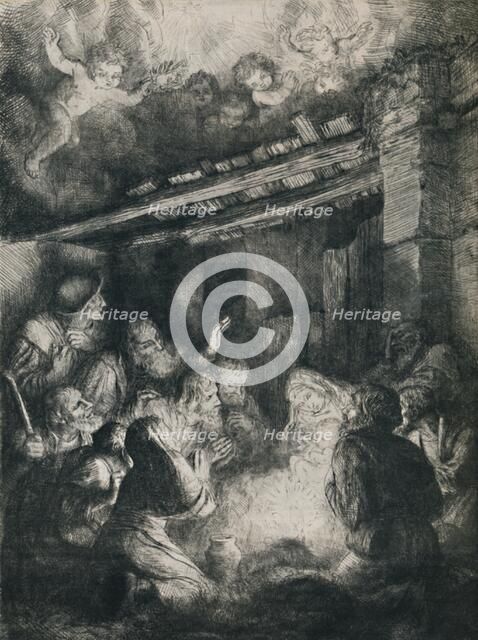 'The Adoration of the Shepherds', 1922. Creator: Alphonse Legros.