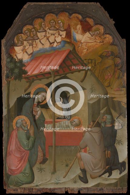 The Adoration of the Shepherds, 1374. Creator: Bartolo di Fredi.