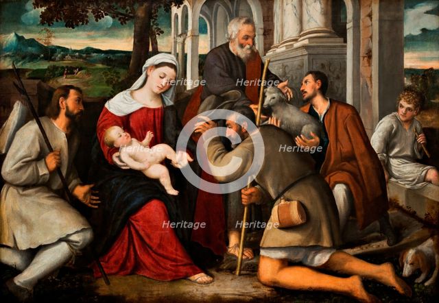 The Adoration of the Shepherds, n.d., c1510-1550. Creator: Bonifacio de' Pitati.