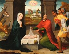 The Adoration of the Shepherds. Artist: Correa de Vivar, Juan (c. 1510-1566)