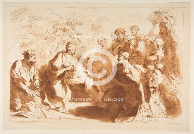 The Adoration of the Shepherds, before 1764. Creator: Francesco Bartolozzi.