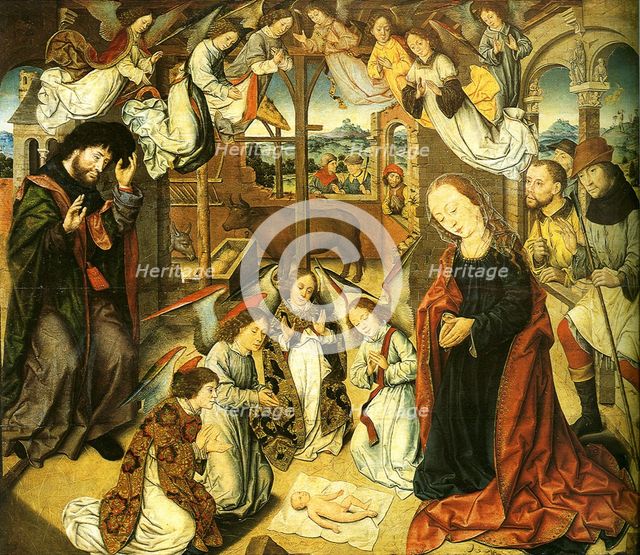 The Adoration of the Shepherds, c. 1500. Artist: Bouts, Aelbrecht (1451/54-1549)