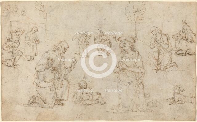 The Adoration of the Shepherds, c. 1517. Creator: Perugino.