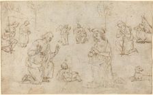 The Adoration of the Shepherds, c. 1517. Creator: Perugino