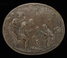 The Adoration of the Shepherds, c. 1526. Creator: Giovanni Jacopo Caraglio