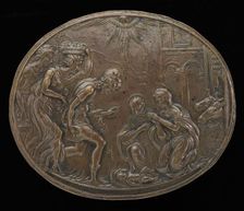 The Adoration of the Shepherds, c. 1526. Creator: Giovanni Jacopo Caraglio