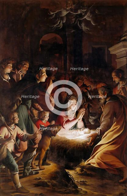 The Adoration of the Shepherds, c. 1615. Creator: Procaccini, Camillo (1561-1629).