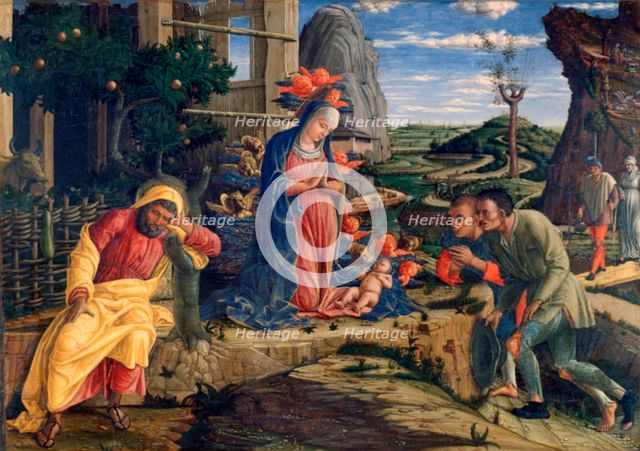 'The Adoration of the Shepherds', c1450. Artist: Andrea Mantegna