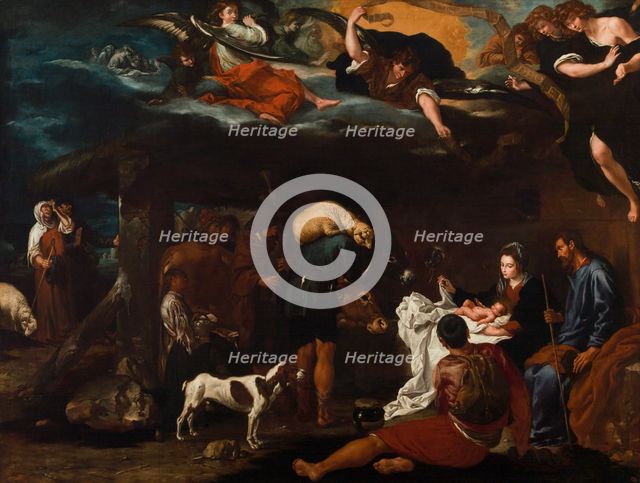 The Adoration of the Shepherds, c1617. Creator: Castelló, Vicent (1585-1636).