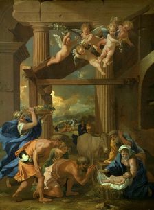 The Adoration of the Shepherds c1633. Artist: Nicolas Poussin