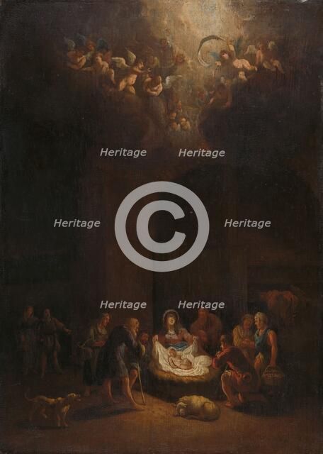 The Adoration of the Shepherds, c.1680. Creator: Peeter Bout.