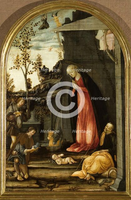 The Adoration of the Shepherds, ca 1475. Creator: Ciampanti, Michele (active 1463-1510).