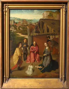 The Adoration of the Shepherds , ca 1485. Creator: David, Gerard (ca. 1460-1523)