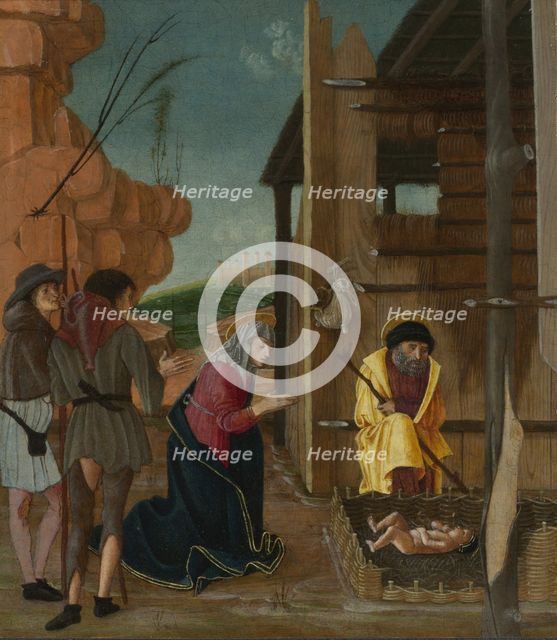 The Adoration of the Shepherds, ca 1485. Artist: Butinone, Bernardino (active 1450-1510)