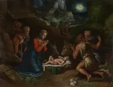 The Adoration of the Shepherds, ca. 1535-40. Creator: Girolamo da Carpi