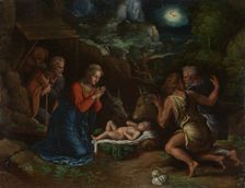 The Adoration of the Shepherds, ca. 1535-40. Creator: Girolamo da Carpi