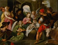 The Adoration of the Shepherds, ca. 1600. Creator: Rottenhammer, Johann (Hans), the Elder (1564-1625)