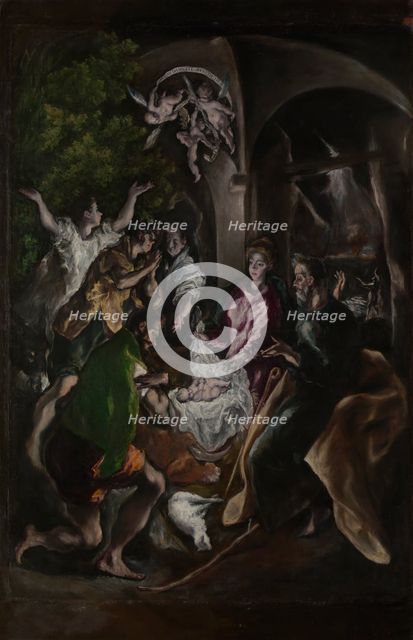 The Adoration of the Shepherds, ca. 1605-10. Creator: El Greco.