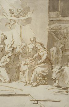 The Adoration of the Shepherds. Creator: Gerard van Houten