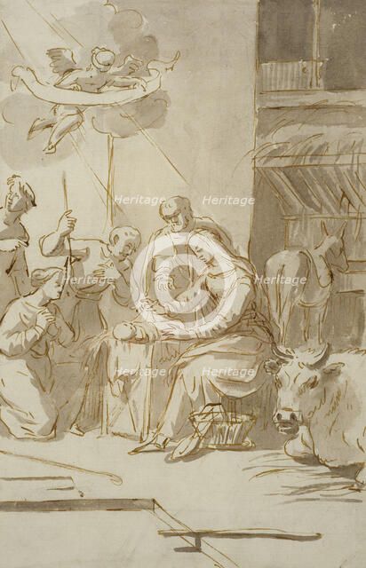 The Adoration of the Shepherds. Creator: Gerard van Houten.