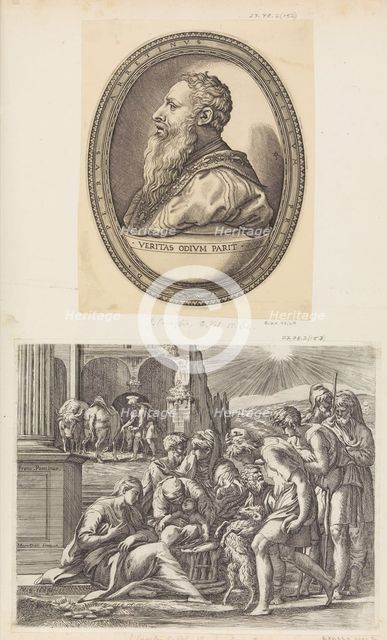 The Adoration of the Shepherds. Creator: Giovanni Jacopo Caraglio.