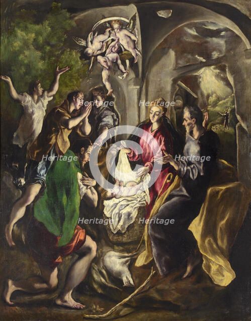 The Adoration of the Shepherds . Creator: El Greco, Dominico (1541-1614).