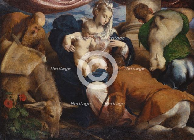 The Adoration of the Shepherds. Creator: Jacopo Bassano il vecchio.