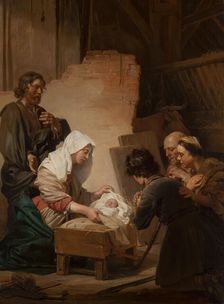 The Adoration of the Shepherds. Creator: Jan de Bray