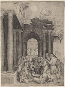 The Adoration of the Shepherds. Creator: Master HFE