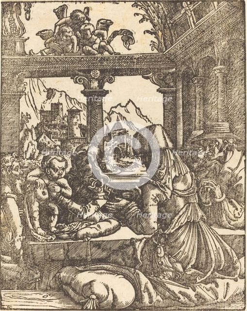 The Adoration of the Shepherds, in or after 1520. Creator: Albrecht Altdorfer.
