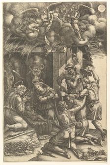The Adoration of the Shepherds, late 1570s. Creator: Giorgio Ghisi