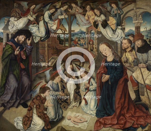 The Adoration of the Shepherds, late 15th-early 16th century. Creator: Aelbert Bouts.