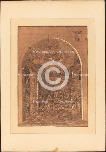 The Adoration of the Shepherds, published 1782. Creator: Johann Gottlieb Prestel.